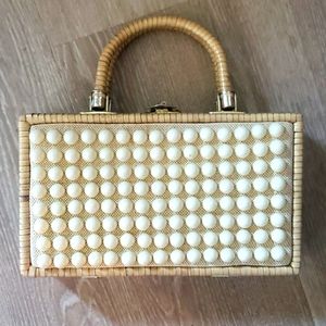 Vintage wicker bubble purse